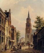 unknow artist European city landscape, street landsacpe, construction, frontstore, building and architecture. 303 oil painting picture wholesale